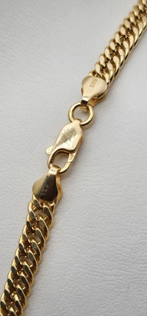 14K Gold Miami Cuban Link Chain - Handmade 5Mm Curb Chain