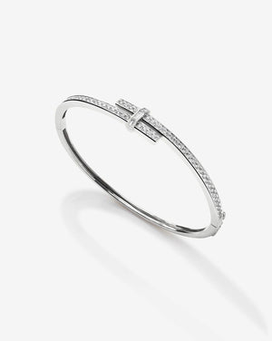 Stunning Round Diamond Wrap Bangle for Timeless Elegance.