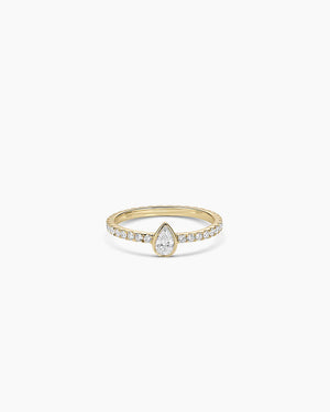 14K Lab Grown Diamond Pear Eternity Ring