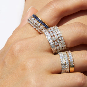 Two-In-One Lab Grown Diamond Eternity Ring NikNenz™ Premium Gold & Diamonds