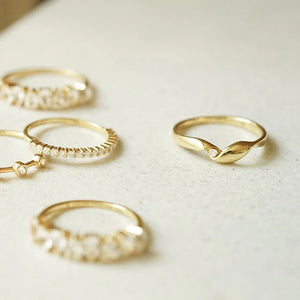 Estée Lalonde Fine Flow Diamond Ring 14Ct Solid Gold
