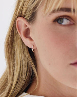 Stunning Graduated Diamond Huggie Earrings for Effortless Elegance.