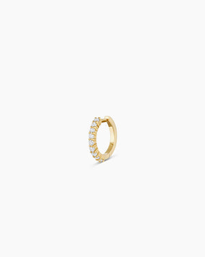 14K Diamond Single Huggie