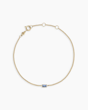 14K Gold Wilder Birthstone Bracelet