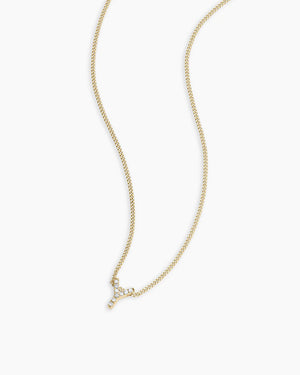 14K Diamond Alphabet Necklace