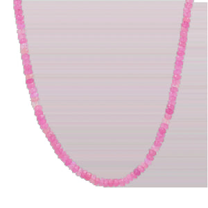 Pink Opal Bead Necklace