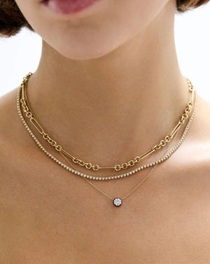 Stunning Georgian Lab Diamond Pendant Necklace – Elegant & Timeless Jewelry Piece.