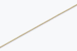 Dainty 9ct Solid Gold Box Chain Bracelet - Everyday Minimalist Elegance for Women.
