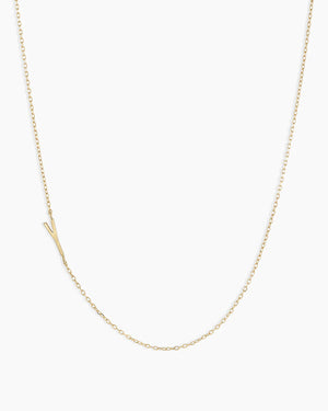 14K Gold Alphabet Necklace NikNenz™ Premium Gold & Diamonds