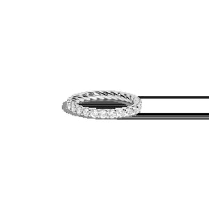 Lab Grown White Sapphire Birthstone Heritage Ring NikNenz™ Premium Gold & Diamonds