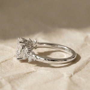 Travel Ring Oval Cut IGI Certified Lab Grown Diamond Engagement Ring, 3.00 CT Solitaire Diamond Ring, 14K Solid Gold, Anniversary Ring Gift
