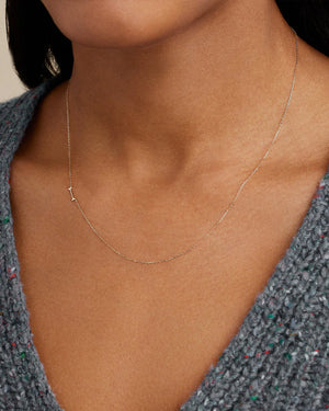 14K Gold Alphabet Necklace NikNenz™ Premium Gold & Diamonds