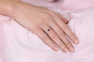 CZ Solitaire Birthstone Ring, Engagement Style In