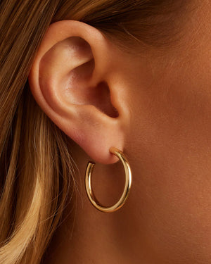 14K Gold Carter Hoops