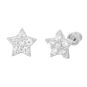 Dazzling 14K Gold Star Shaped Stud Earrings - Perfect for Everyday Elegance!.