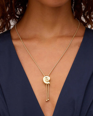 Nautilus Bolo Necklace NikNenz™ Premium Gold & Diamonds