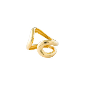 GOLD CHUNKY DOUBLE LOOP RING