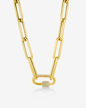 Elegant Split Chain Necklace - A Statement Accessory for Every Occasion.