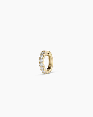 14K Lab Grown Diamond Eternity Single Huggie