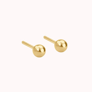 Nova Ball Studs • Gold, Silver or Rose Gold - 14K Gold Simple Ball Posts - Small Earrings - Tiny Studs - Small round Posts Dainty Minimalist