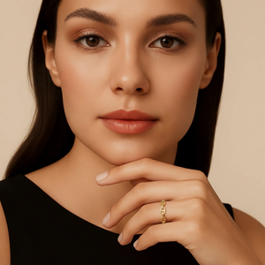 Chic 14K Gold Mariner Chain Link Ring - Nautical Statement for Luxurious Gifts & Everyday Style.