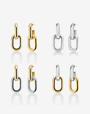 Multiway Cloud Link Earrings.