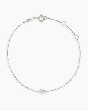 14K Diamond Pavé Alphabet Bracelet