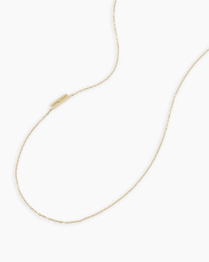 14K Gold Alphabet Necklace NikNenz™ Premium Gold & Diamonds
