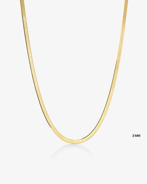 Stunning Herringbone Chain Necklace for Effortless Elegance.
