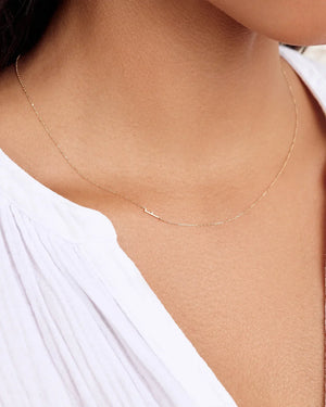 14K Gold Alphabet Necklace NikNenz™ Premium Gold & Diamonds