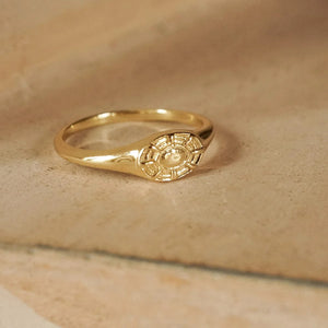 Apollo Signet Ring 18Ct Gold Plate