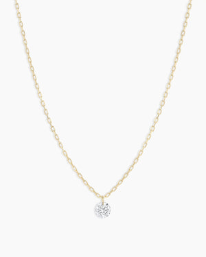 18K Floating Diamond Necklace