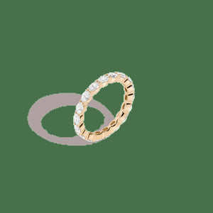 Horizontal Oval Lab Grown Diamond Eternity Ring NikNenz™ Premium Gold & Diamonds