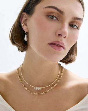Stunning Pearl Huggie Charm Earrings - Elevate Your Style!.