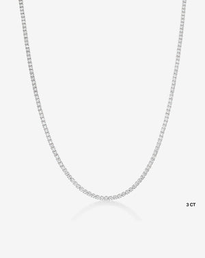 Timeless Elegance: Classic Diamond Tennis Necklace.