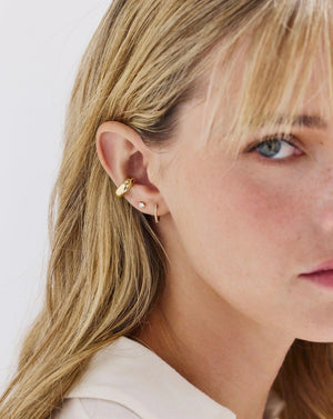Sparkling Diamond Huggie Earrings for Effortless Elegance.