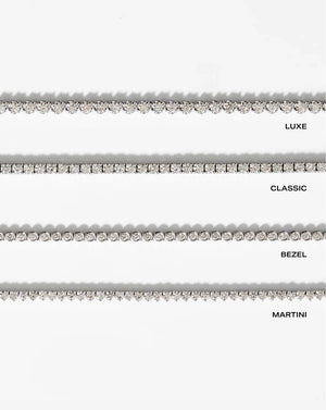 Stunning Graduated Bezel Diamond Tennis Necklace - Elevate Your Elegance.