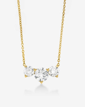 Stunning Lab-Created Diamond Cluster Pendant Necklace.