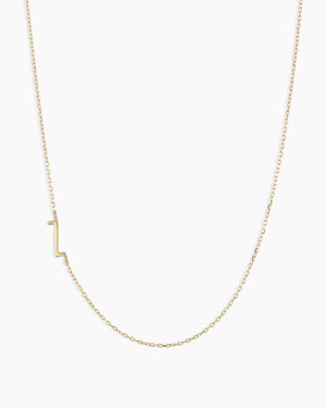 14K Gold Alphabet Necklace NikNenz™ Premium Gold & Diamonds