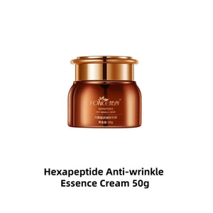 5PCS Hexapeptide Firming Anti-Aging Beauty Set Contains Facial Cleanser Serum Toner Anti-Wrinkle Cream Women Face Care Kit