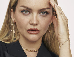 CZ Diamond Dangle Drop Earrings - Long Diamond Dangle Earrings - Linear Drop Tassel Dangle Stads - Asymmetric Layered Stacking Earrings