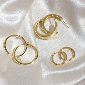 14K Gold Hoop Earrings for Women Small Hoop Earrings Gold Filled Earrings Gold Hoops Large Hoops Minimalist Earrings Valentines Gift for Her