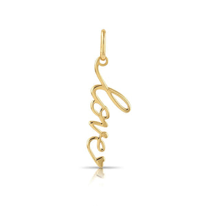 14K Yellow Gold Heart Pendant Necklace - 18 Inches of Love.