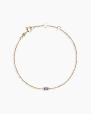 14K Gold Wilder Birthstone Bracelet