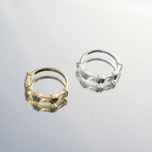Stunning Polly Sterling Silver Crystal Stacking Ring - Elevate Your Style!.