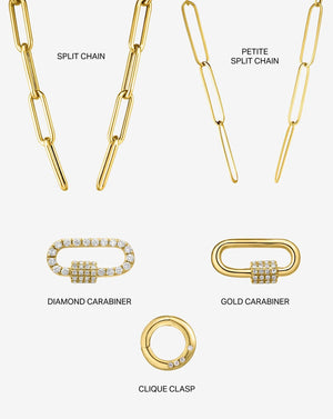 Elegant Split Chain Necklace - A Statement Accessory for Every Occasion.