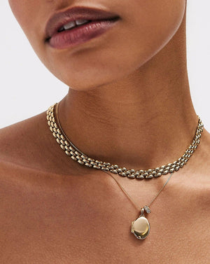 Gilded Glow Chain Necklace.