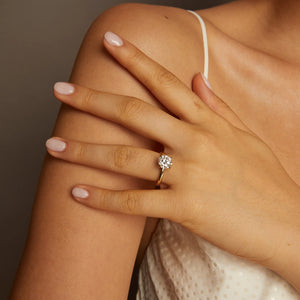 2Ct round Lab Grown Diamond Solitaire Ring NikNenz™ Premium Gold & Diamonds