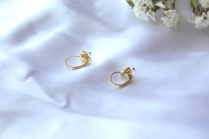 Stunning 14K Gold Butterfly Leverback Earrings - Exquisite Handmade Dangle Jewelry Gift for Her.