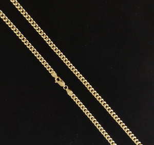 10K Yellow Gold Miami Cuban Chain Necklace Bracelet 4.5Mm, Real Gold Cuban Link Chain for Men Women, Everyday Gold Jewelry, Miami Cuban